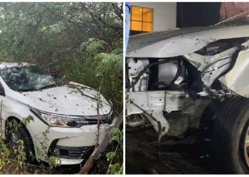 Batista Lima, ex-Limão com Mel, sofre acidente de carro com esposa