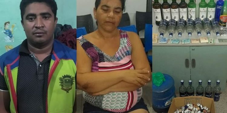 Polícia de Barbalha prende casal e fecha fábrica clandestina de whisky