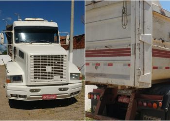 Carreta com placas de dois estados é apreendida entre Missão Velha e Barbalha