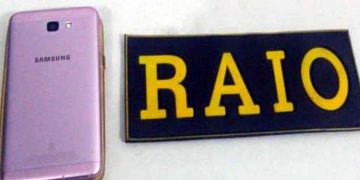 Celular que foi recuperado pelo RAIO em Juazeiro (Foto: Reprodução/Redes Sociais)