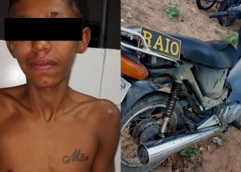 Menor é apreendido em Crato após furtar moto e se envolver num acidente