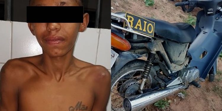 Menor é apreendido em Crato após furtar moto e se envolver num acidente