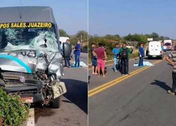 Colisão de Topic e moto em Nova Olinda resultou na morte de um adolescente (Foto: Reprodução/Redes sociais)