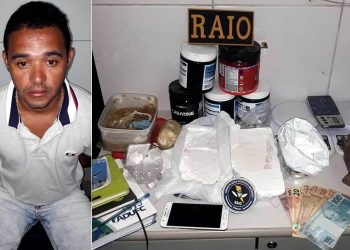 Homem foi preso com mais de 2,5 kg de cocaína e crack em Juazeiro do Norte