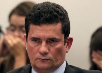 O ministro Sergio Moro na Comissão de Constituição e Justiça da Câmara (CCJ) (Foto: Cláudio Reis/Estadão Conteúdo)