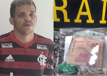 Ramiris foi preso e tinha um revólver em Juazeiro e as drogas apreendidas com um menor em Crato (Foto: Reprodução/ Redes Sociais)
