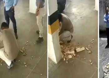 Vídeos mostram operário quebrando coluna do Edifício Andrea momentos antes da queda