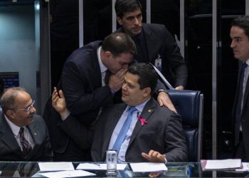 Plenário do Senado discute reforma da Previdência (Foto: Daniel Marenco/Agência O Globo)