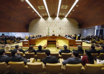 Plenário do Supremo Tribunal Federal durante julgamento sobre prisão após condenação em segunda instância (Foto: Rosinei Coutinho/SCO/STF)