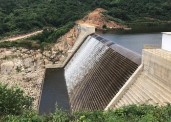 O açude Germinal abastece a cidade de Palmácia e localidades vizinhas (Foto: Gerência Metropolitana da Cogerh)
