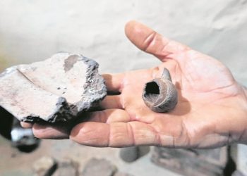 Peças encontradas no Sítio Arqueológico Baixio das Palmeiras (Foto: Antonio Rodrigues)