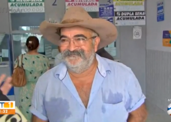 Marcos Nonato Arraes é um dos vencedores da Mega-Sena da Virada  (Foto: Reprodução/TV Centro América/Globo)