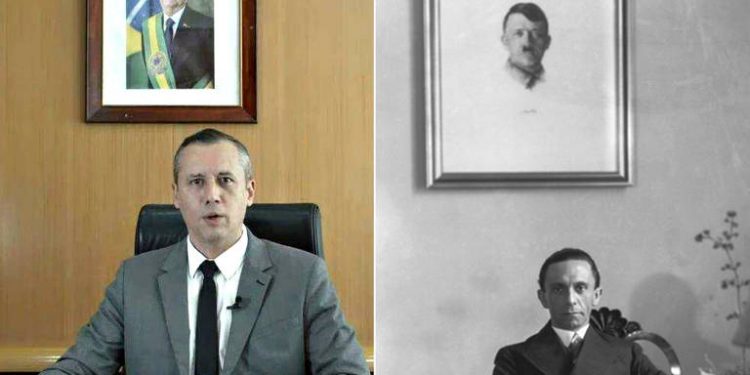 Após citar discurso de ministro nazista, Bolsonaro demite secretário de Cultura