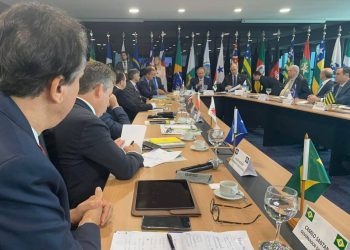 Camilo e governadores se reúnem com o ministro da economia, Paulo Guedes (Foto: Reprodução/Facebook)