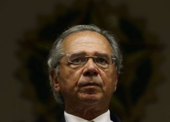 Entrevista coletiva do ministro da economia, Paulo Guedes (Foto: Fabio Rodrigues Pozzebom/Agência O Globo)