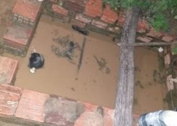 Uma criança de 1 ano morreu afogada em uma fossa no quintal de casa, em Poranga (Foto: Reprodução)