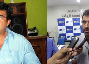 Samuel Araripe e Ronaldo Gomes de Matos, ex-prefeitos do Crato