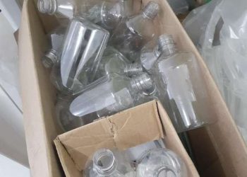 Laboratório clandestino de álcool em gel é fechado na cidade de Crato (Foto: Polícia Militar/Divulgação)