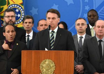 Coletiva do Presidente Jair Bolsonaro após pedido de demissão do ex-Ministro da Justica Sergio Moro (Foto: Cláudio Reis/Framephoto/Estadão Conteúdo)