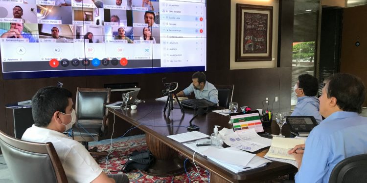 Camilo se reúne com deputados estaduais para discutir ações de enfrentamento ao coronavírus
