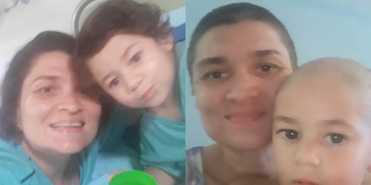Mãe caririense raspa a cabeça em apoio ao filho de 2 anos que está em tratamento contra um câncer no olho
