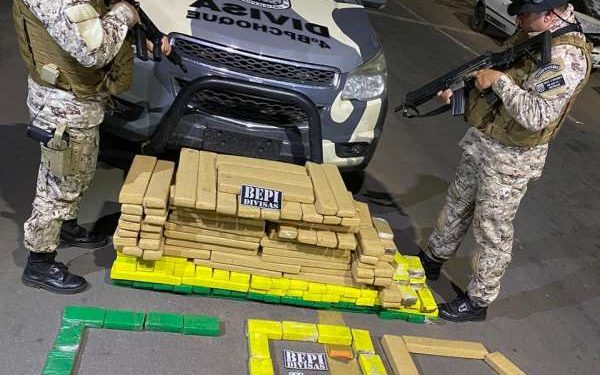 Batalhão Especializado de Policiamento do Interior apreende 216 kg de maconha
