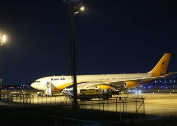 Avião com 300 respiradores aterrissa em Fortaleza (Foto: Fabiane de Paula)