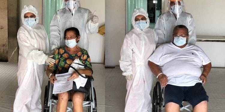 Casal internado junto com Covid-19 no Ceará recebe alta no mesmo dia: ‘Um ajudava o outro’