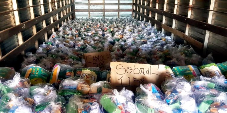 Famílias cearenses receberão nova remessa de kits de higiene e alimentos