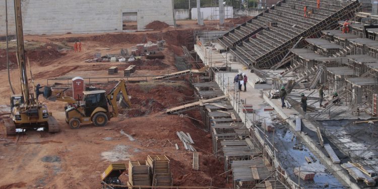 Obras da Arena Romeirão alcançam 30% de execução