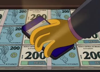 Os "Simpsons", mais uma vez, previram o futuro: um episódio da série mostrou cédulas de R$ 200 em um episódio sobre o Brasil (Foto: Reprodução)