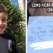 Criança cai de bicicleta, risca carro e deixa bilhete de desculpas; atitude viraliza