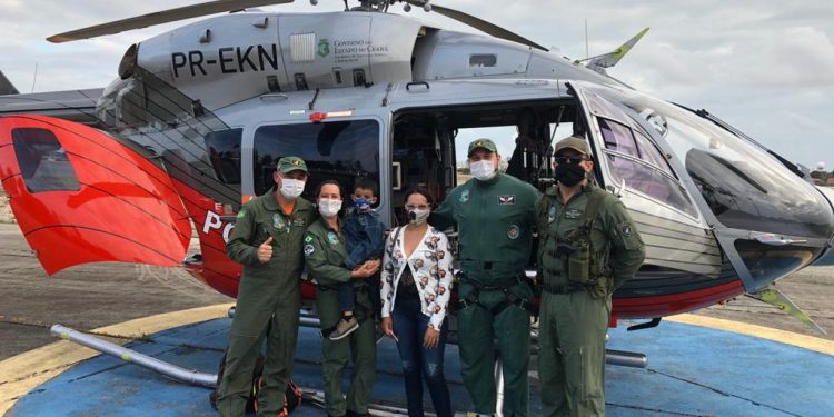 Ciopaer realiza transporte de criança do Crato até Fortaleza para transplante de órgão