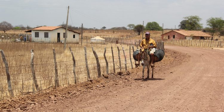 Área de seca quase dobra entre julho e agosto no Ceará