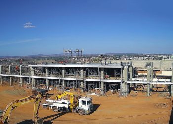 Obras na Arena Romeirão se aproximam da metade da conclusão