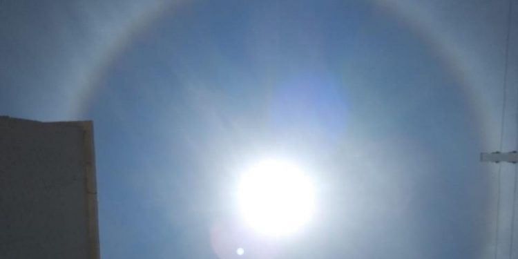 Fenômeno solar chama a atenção de moradores de Iguatu