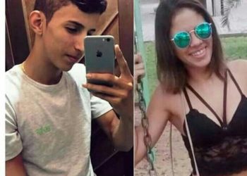 Jefferson Matteus Aguiar, que já foi condenado, e Sayure Alves Nobre que foi morta grávida aos 18 anos e jogada em lixão (Foto: Divulgação)