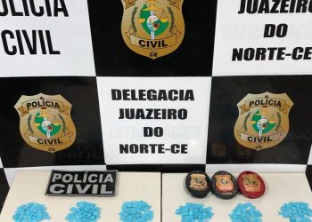 Droga é oriunda da cidade de João Pessoa (PB) e seria distribuída na região do Cariri (Foto: Polícia Civil/Divulgação)