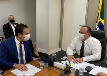 Camilo e Pazuello se encontraram nesta segunda-feira (14) (Foto: Reprodução/Governo do Estado)