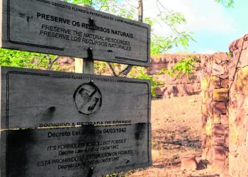 A Floresta Petrificada recebe poucos visitantes. Há projetos para incluir o geossítio na rota do geoturismo (Foto: Antonio Rodrigues)