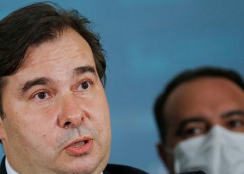 Presidente da Câmara dos Deputados, Rodrigo Maia, em Brasília