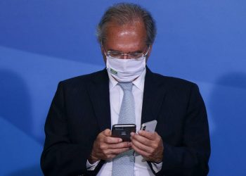 O ministro Paulo Guedes durante solenidade no Palácio do Planalto (Foto: Pedro Ladeira/Folhapress)