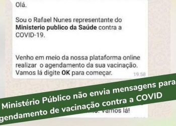 MPCE alerta para golpe que pede dados pessoais para cadastro de vacinação contra Covid-19