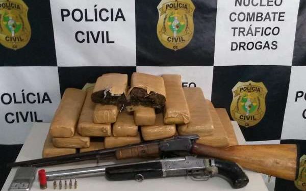 Polícia Civil prende integrante de grupo criminoso e apreende armas e drogas no Crato