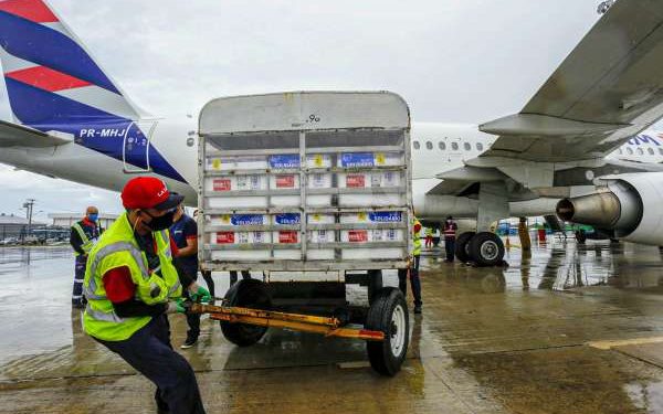Ceará recebe mais 158.100 doses de vacinas contra a Covid-19