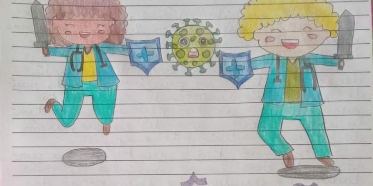 Adolescentes escrevem cartas de apoio a profissionais de saúde em Juazeiro do Norte: “não desistam”