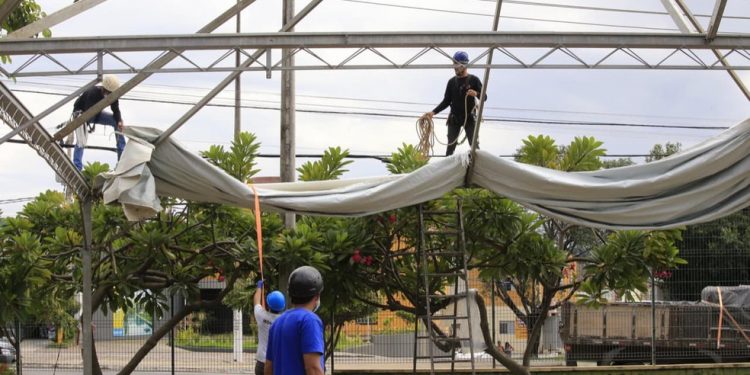 Seis hospitais de campanha são montados para atender pacientes com Covid-19; um deles em Juazeiro do Norte