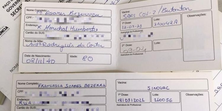 Idosa recebe duas vezes 1ª dose de vacina por engano e vai receber 3ª aplicação: ‘Desperdício’