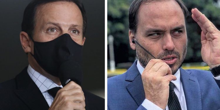Dória chama Carlos Bolsonaro de “Tonho da Lua” e diz que “só quem faz rachadinha” não sofre com inflação