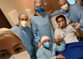 Vicente Nery comemora a extubação em UTI de Fortaleza (Foto: Instagram/Reprodução)